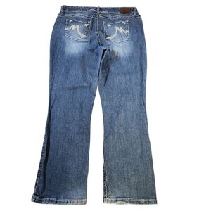 Maurices Womens 16 Short 36x30 Bootcut Jeans Blue Medium Wash Mid Rise Stretch